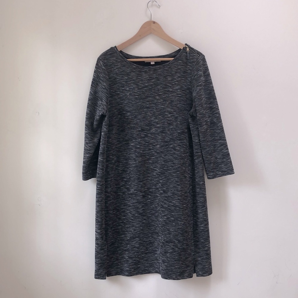 Dark heather gray LOFT work shift dress